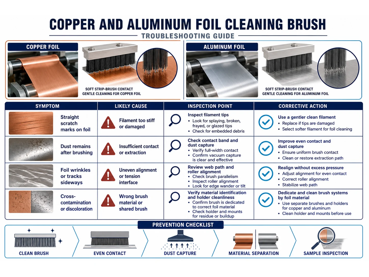 Copper and Aluminum Foil Brushes: Dust Without Scratches