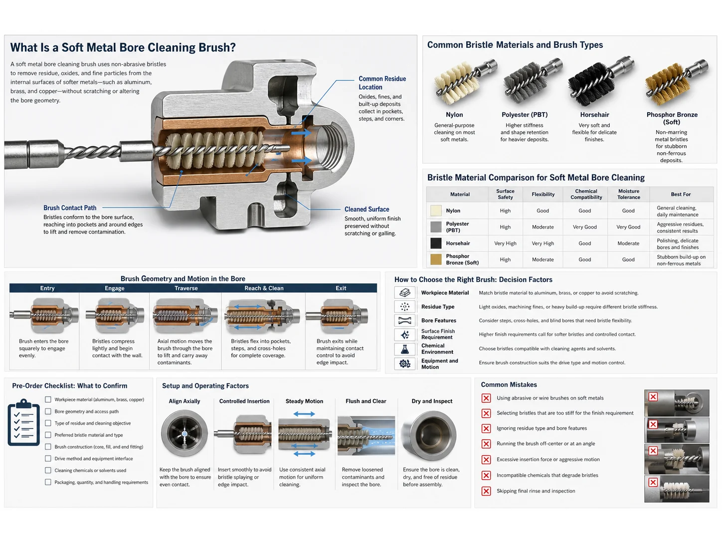 How to Choose Soft Metal Bore Cleaning Brush