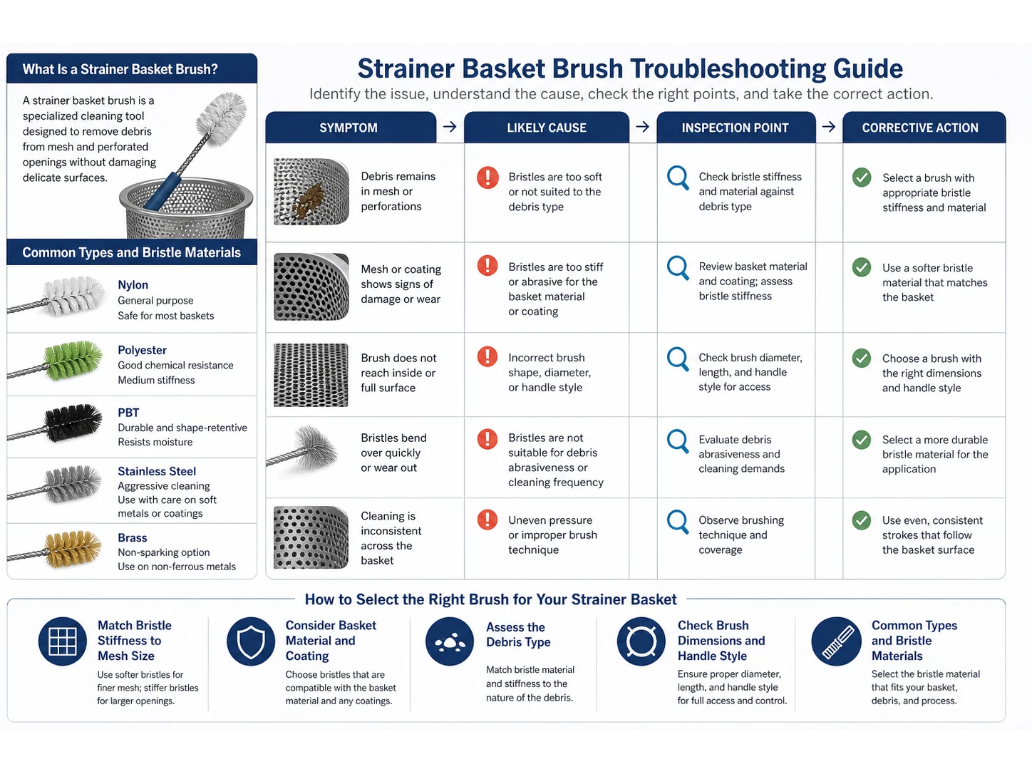 Strainer Basket Brush: Cleaning Mesh Without Damage