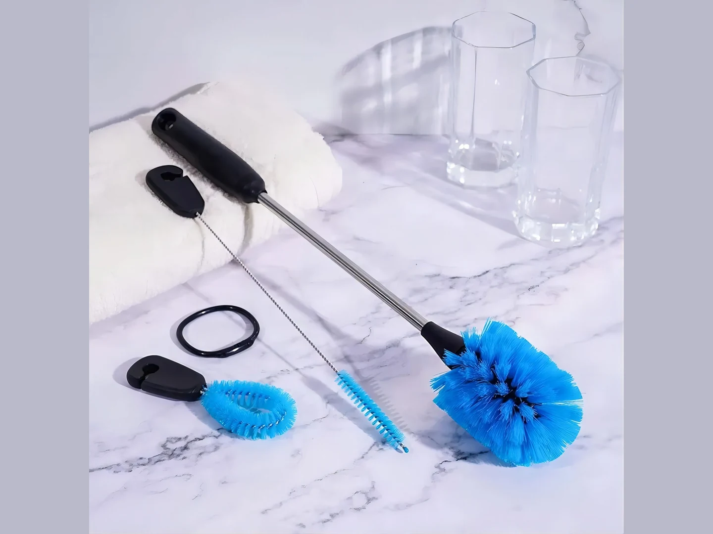 Stainless Steel Bottle Cleaning Brush Kit