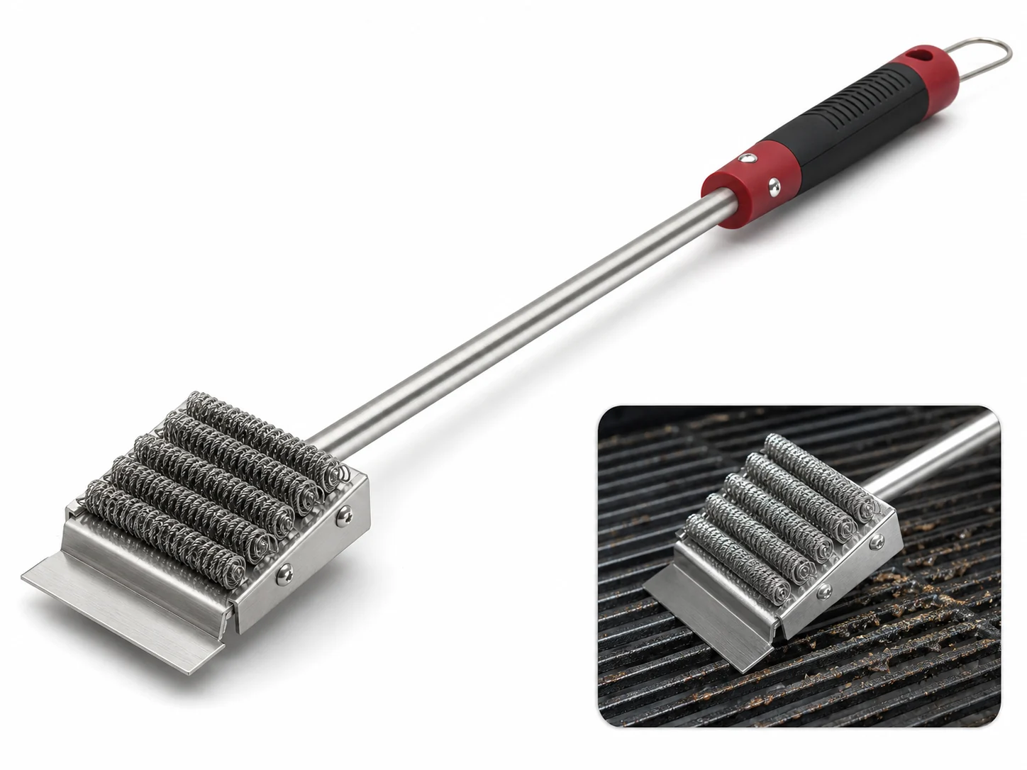 Steel Wire Barbecue Grill Cleaning Brush
