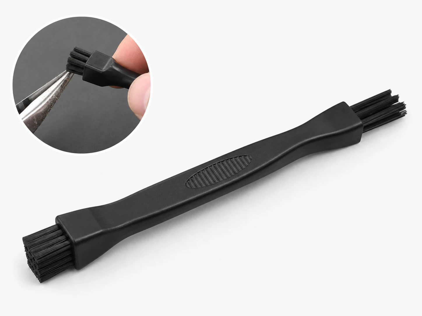 Two-in-One Tweezers Cleaning Brush