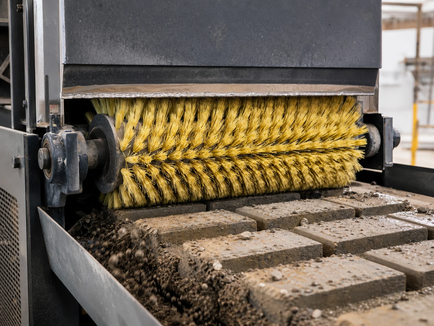 Brick, Tile & Building Material Machine Brush Use