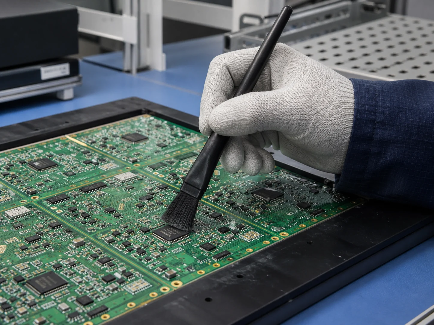 Electronics Assembly ESD Dust Removal
