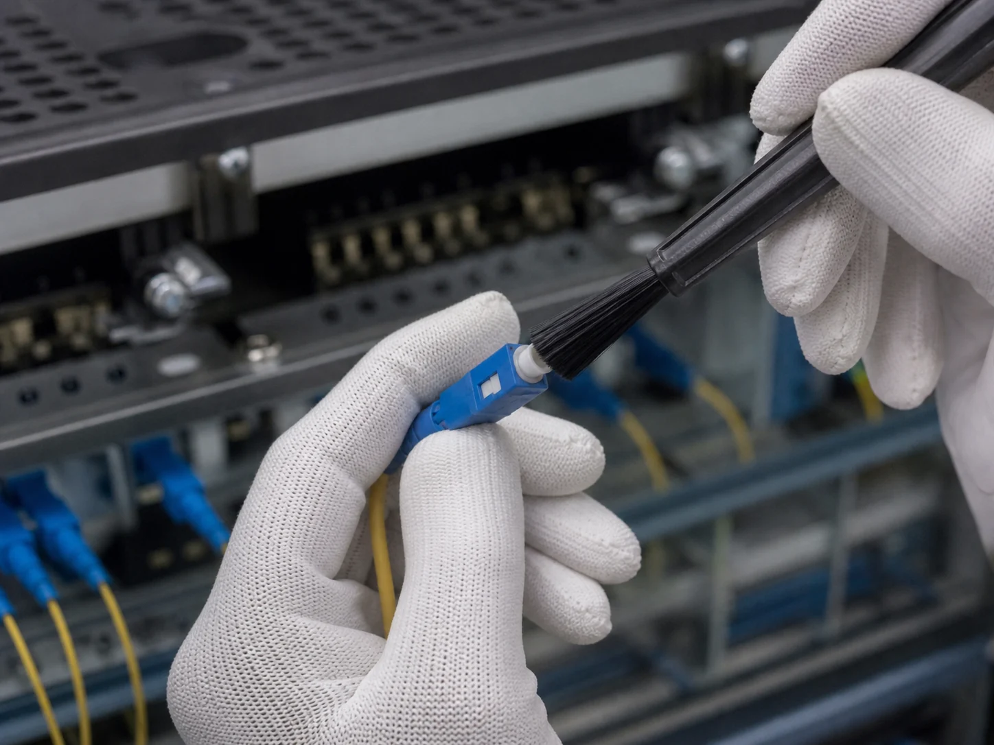 Fiber Optic Connector End-face Cleaning