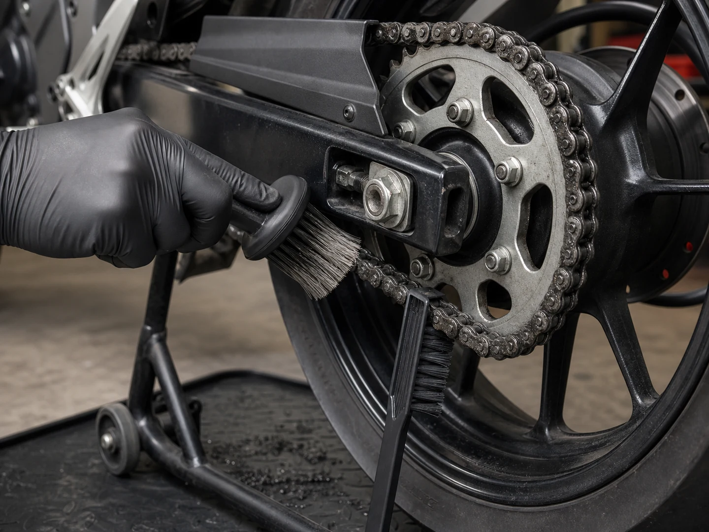 Motorcycle Chain Cleaning