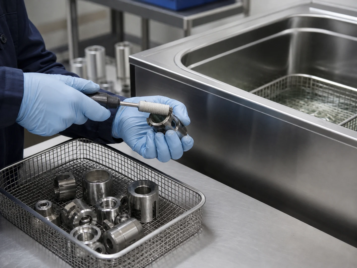 Ultrasonic Cleaning Machine Brush Assistance