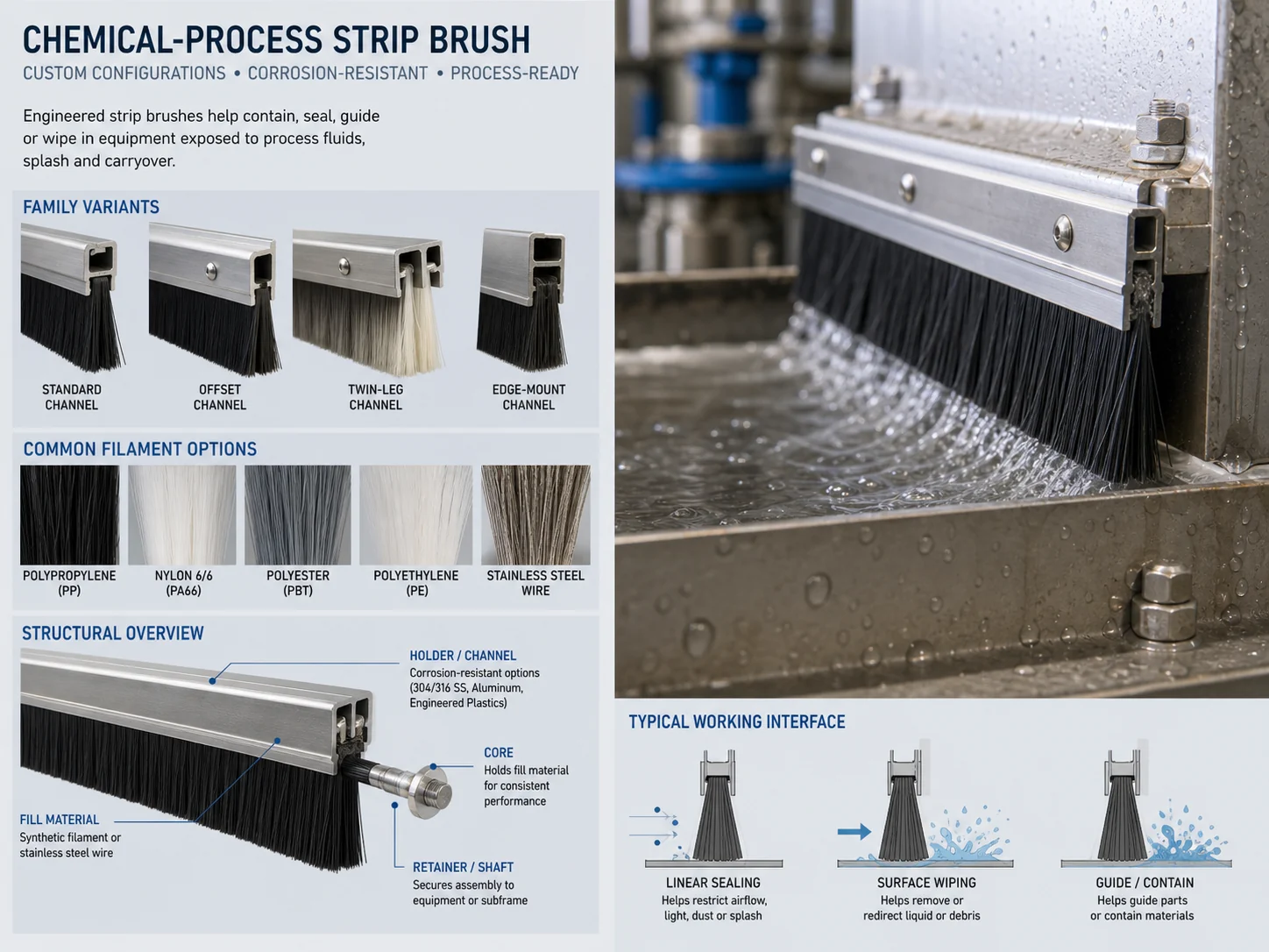 Custom Strip Seal Brushes