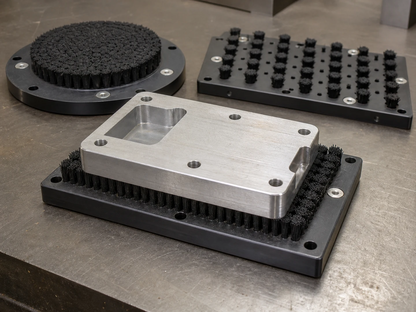 Custom Machine Table Brush Plates