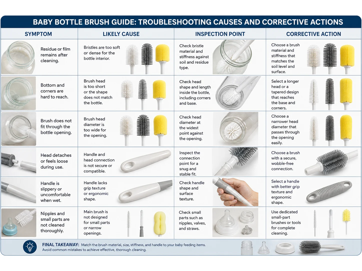 Baby Bottle Brush Guide: Materials, Size, and Mistakes for Baby Feeding Items