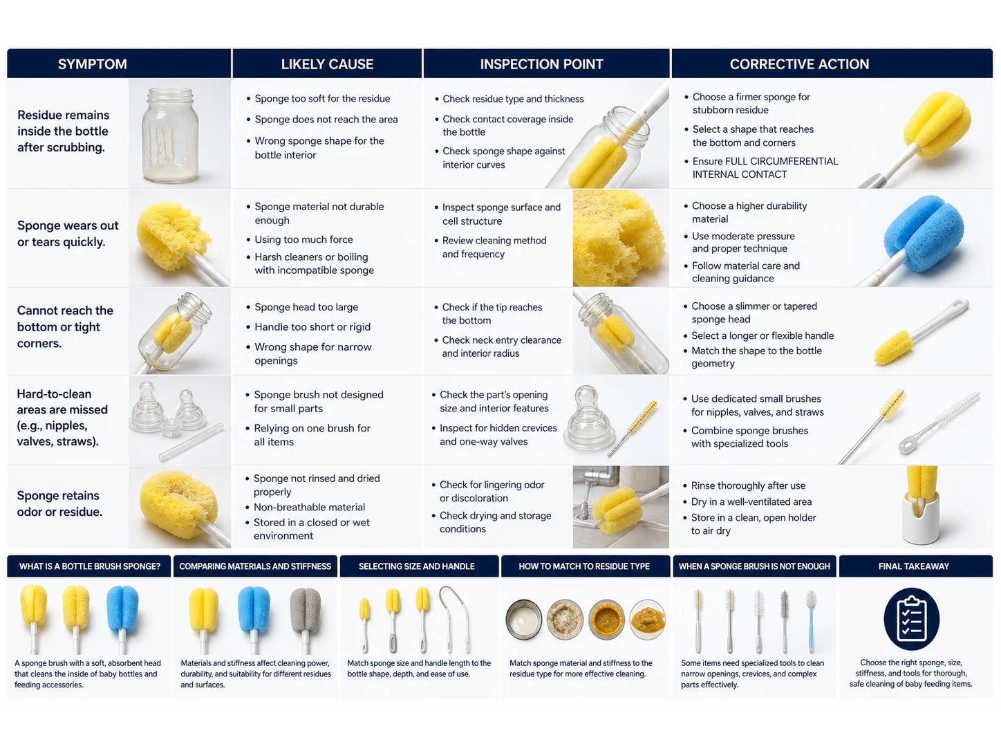 Bottle Brush Sponge Guide: Materials, Size, and Mistakes for Baby Feeding Items