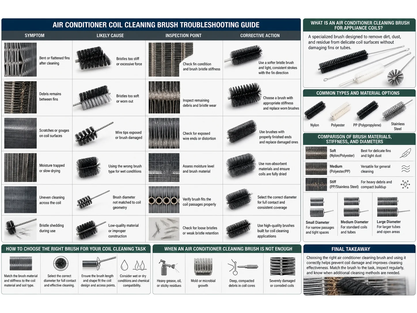 Common Air Conditioner Cleaning Brush Mistakes in Appliance Coils and How to Avoid Them
