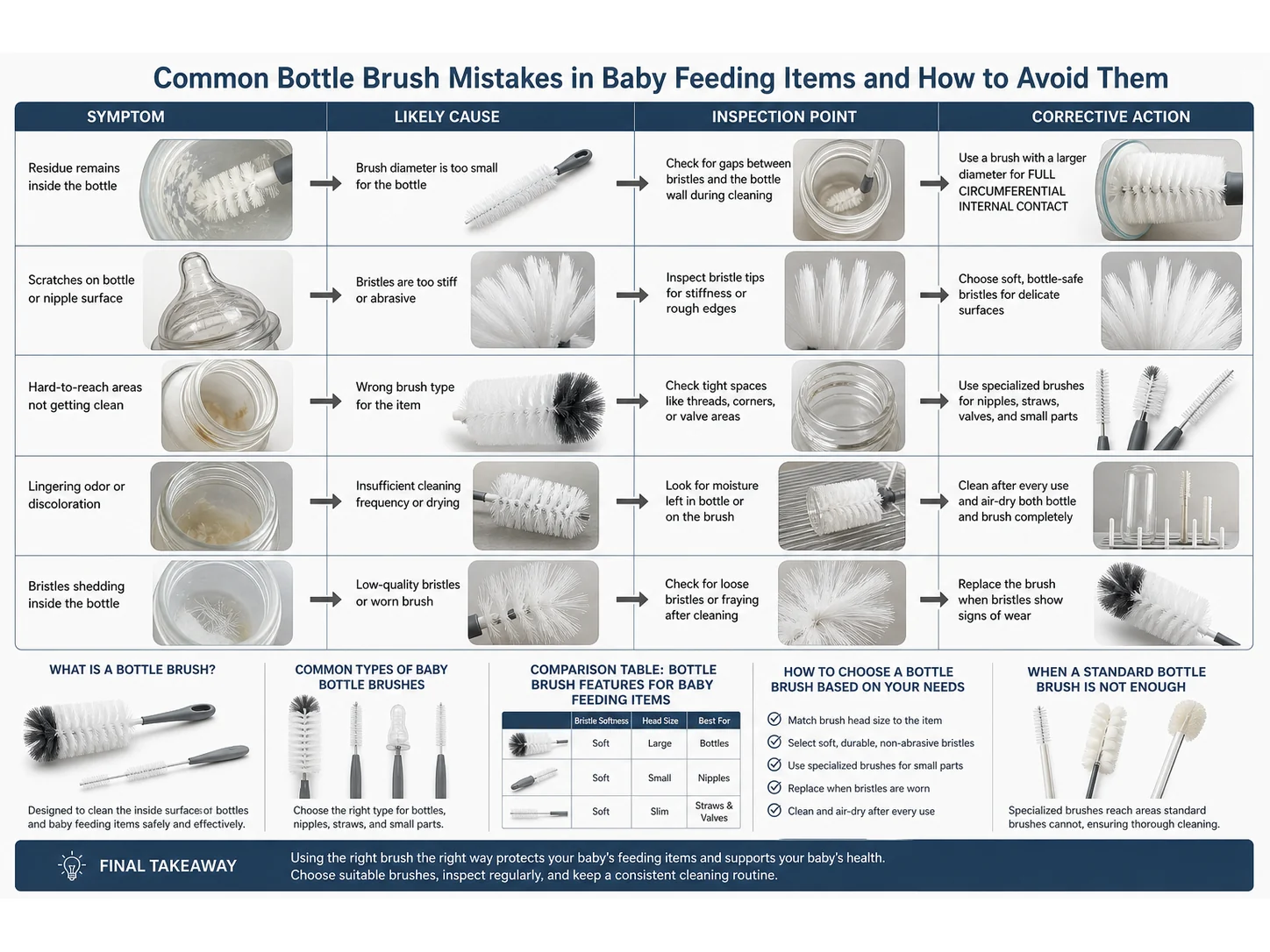 Common Bottle Brush Mistakes in Baby Feeding Items and How to Avoid Them