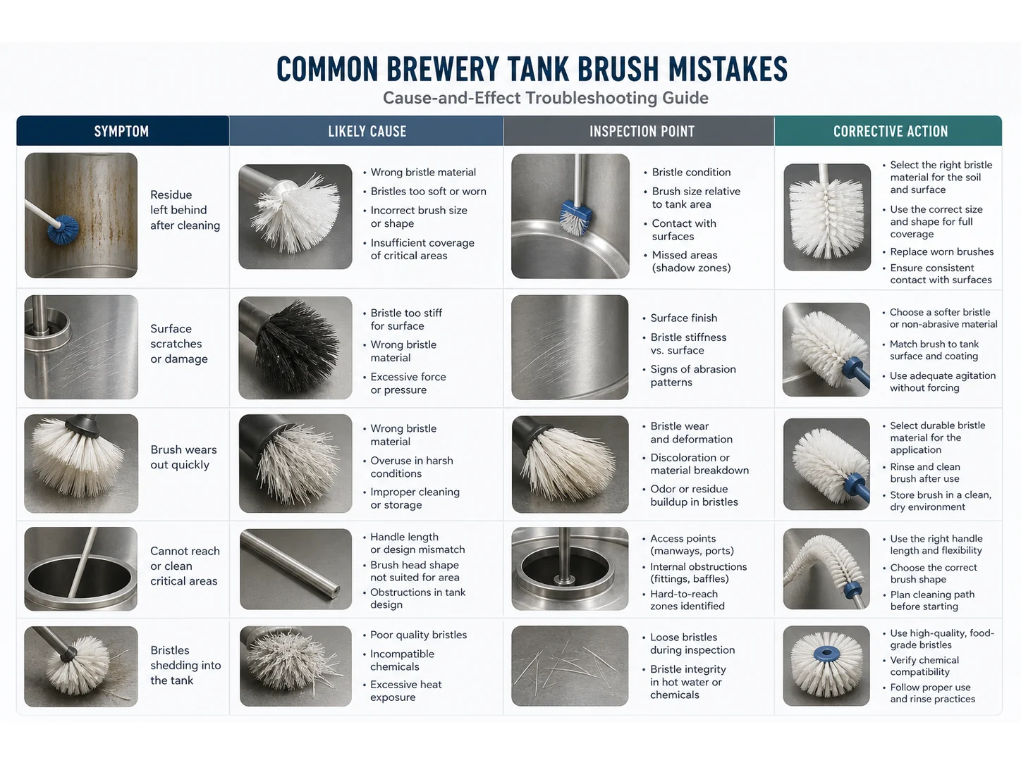 Common Brewery Tank Brush Mistakes in Brewery Tanks and How to Avoid Them