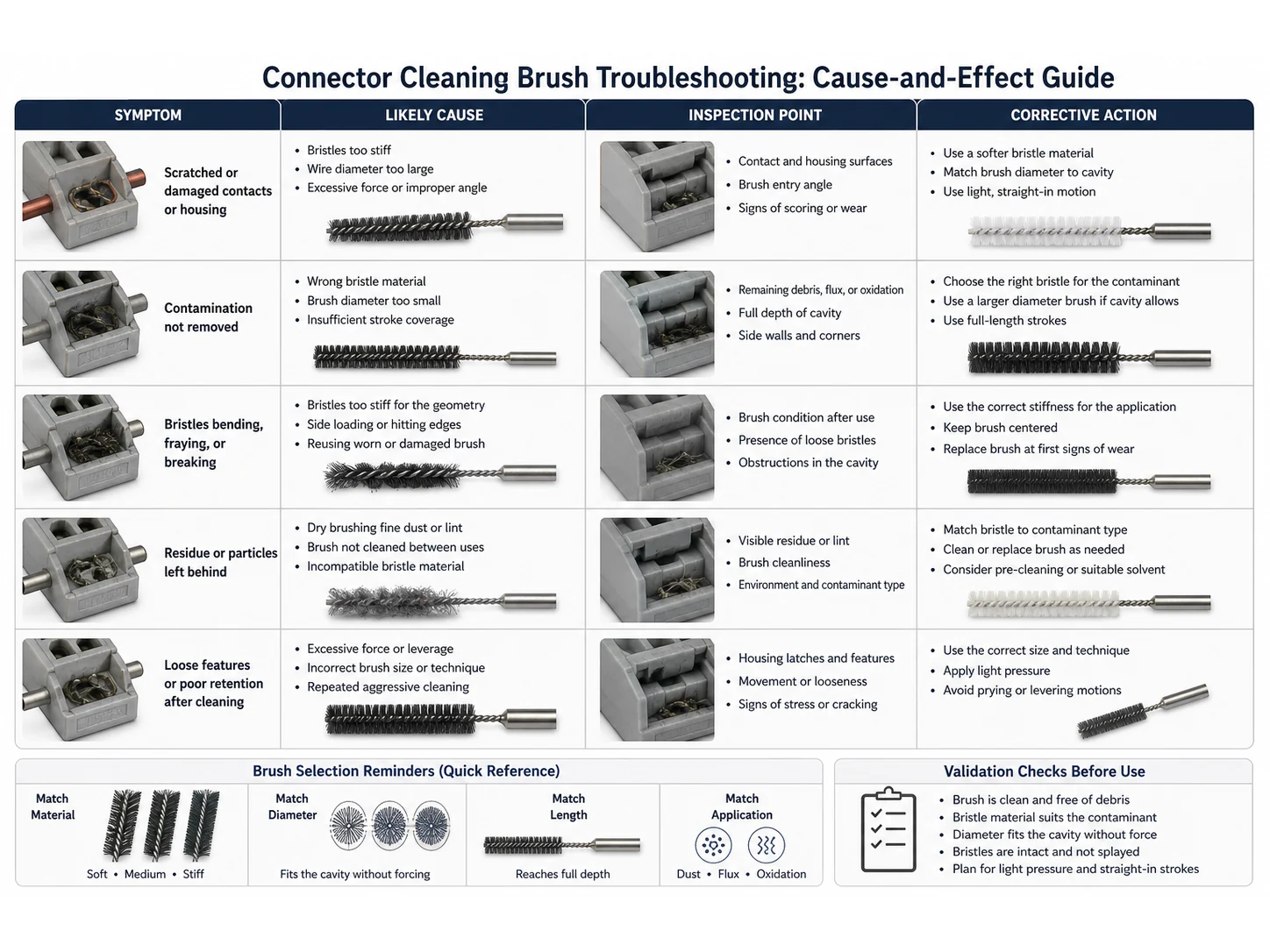 Common Connector Cleaning Brush Mistakes in Terminal Blocks and How to Avoid Them