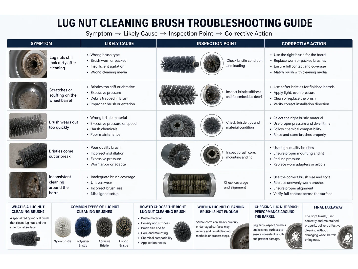 Common Lug Nut Cleaning Brush Mistakes in Wheel Barrels and How to Avoid Them