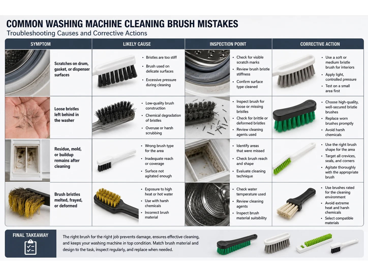 Common Washing Machine Cleaning Brush Mistakes in Home Maintenance Kits and How to Avoid Them