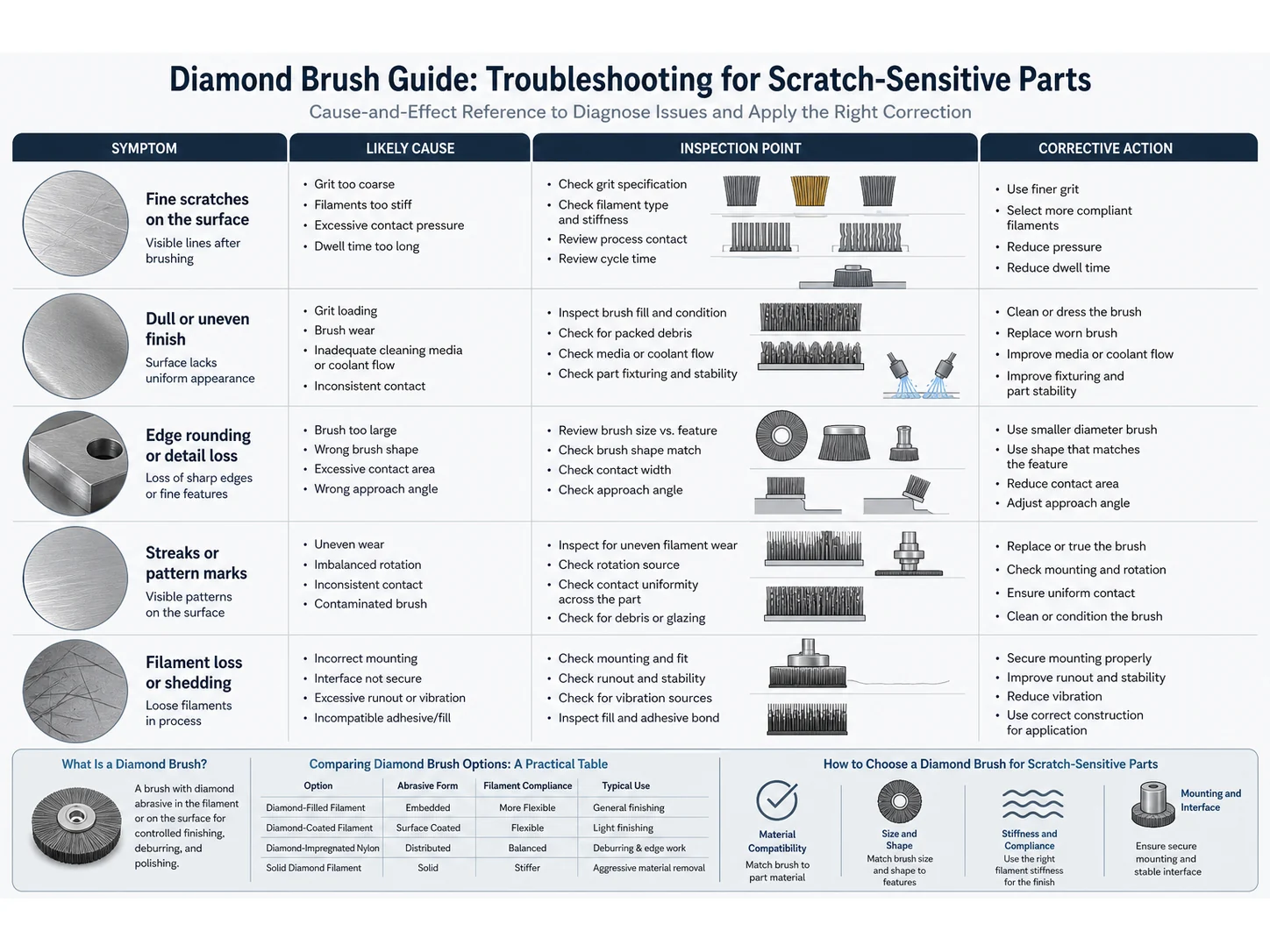 Diamond Brush Guide: Materials, Size, and Mistakes for Scratch-Sensitive Parts