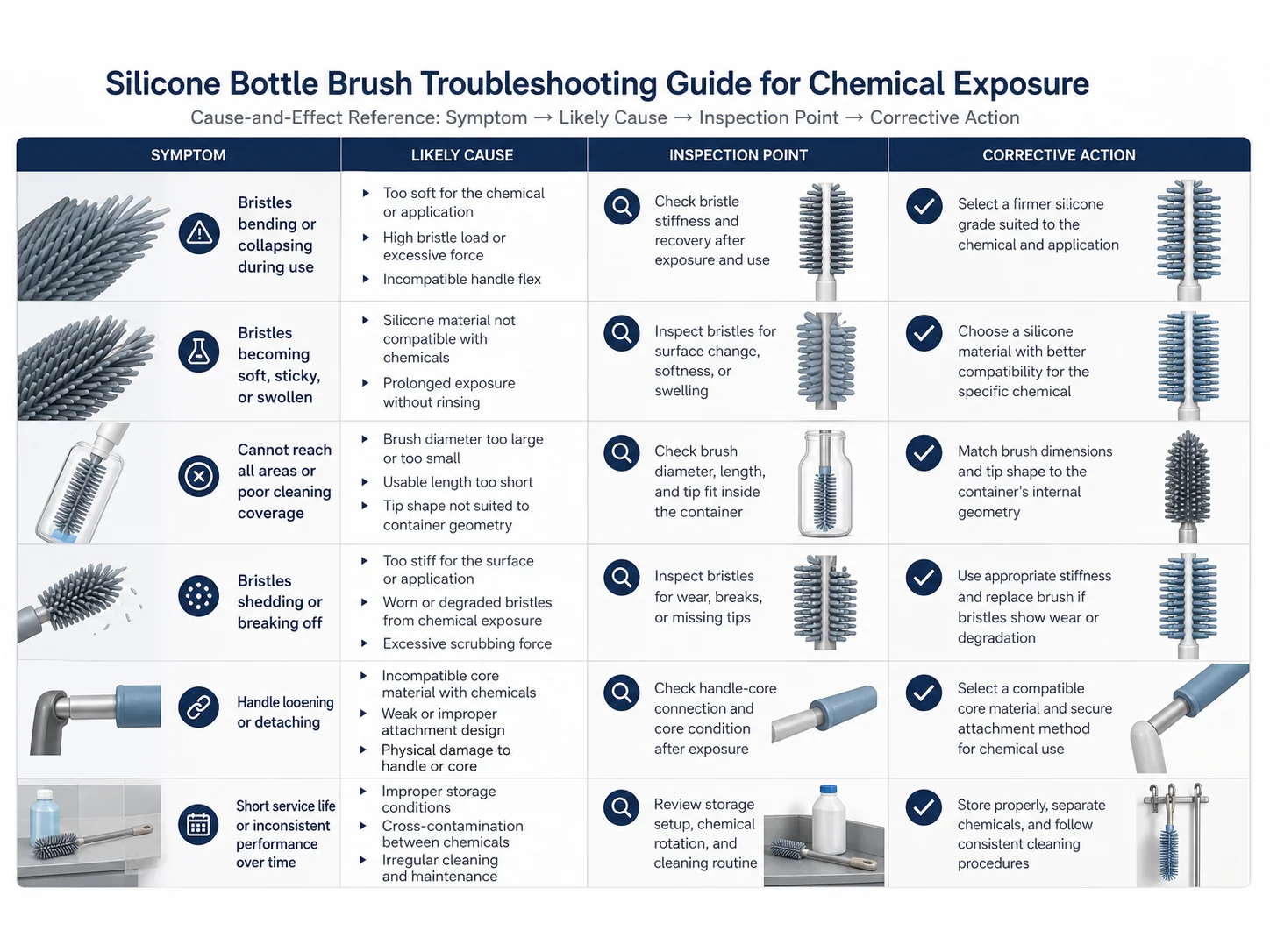 Silicone Bottle Brush Guide: Materials, Size, and Mistakes for Chemical Exposure
