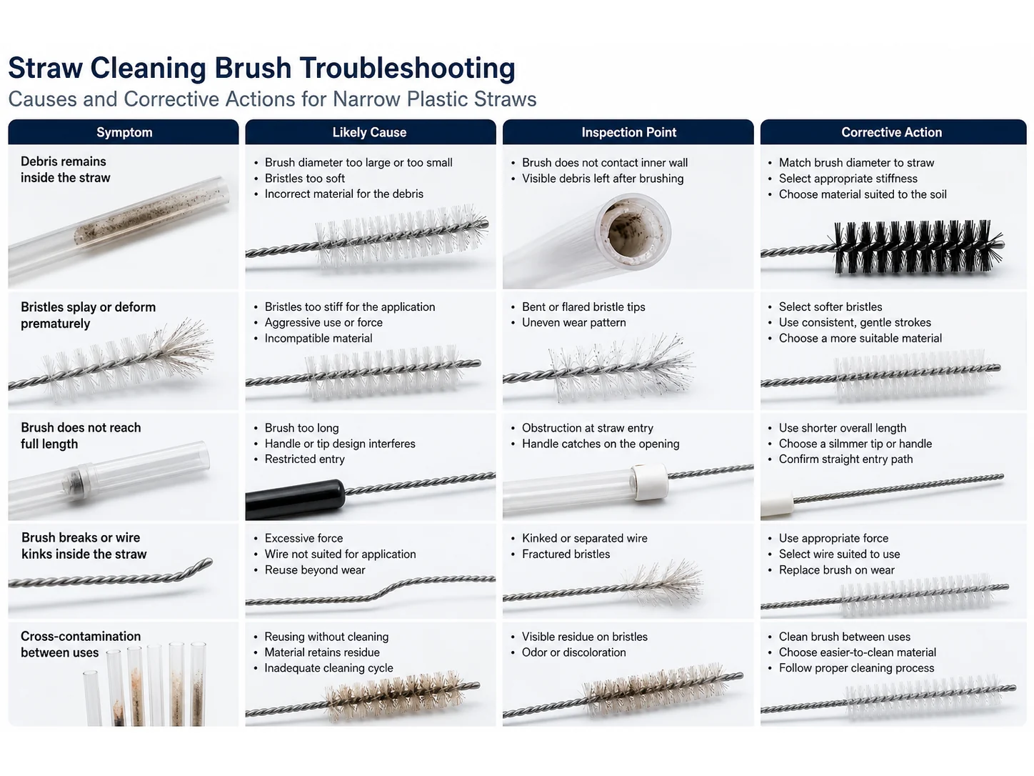 Straw Cleaning Brush Guide: Materials, Size, and Mistakes for Narrow Plastic Straws