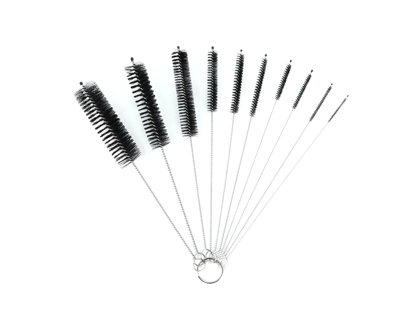 10-Pack Multipurpose Nylon Brushes Set 304 Stainless Steel cleaning brush