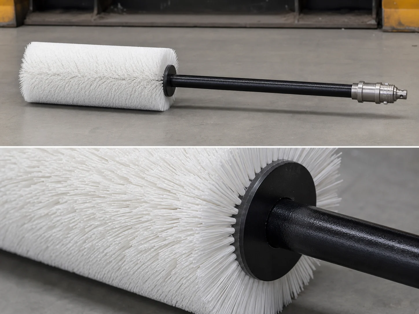 100x500mm PA66 Conveyor Roller Brush cleaning brush