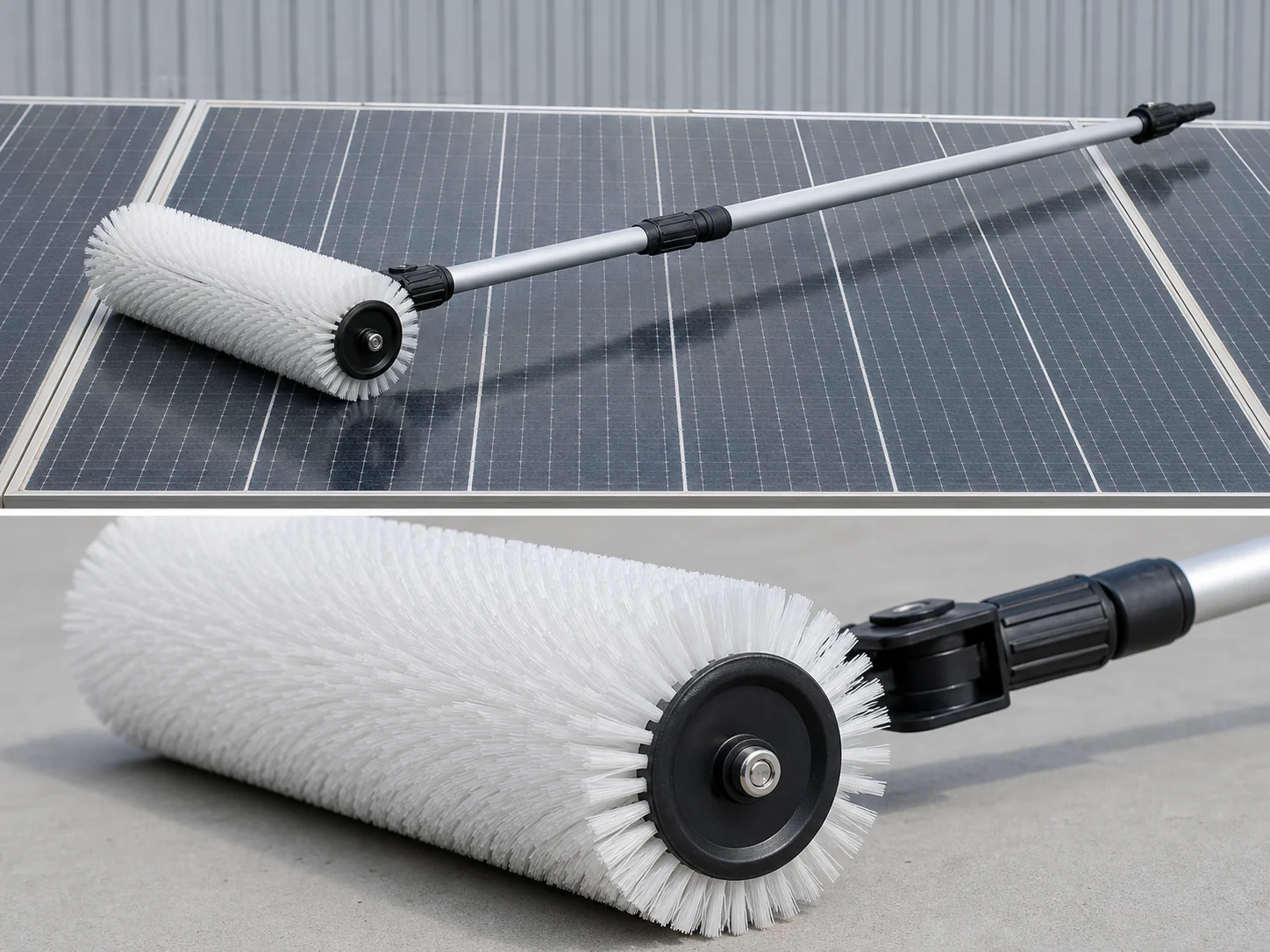 120x1200mm PBT Solar Panel Roller Brush