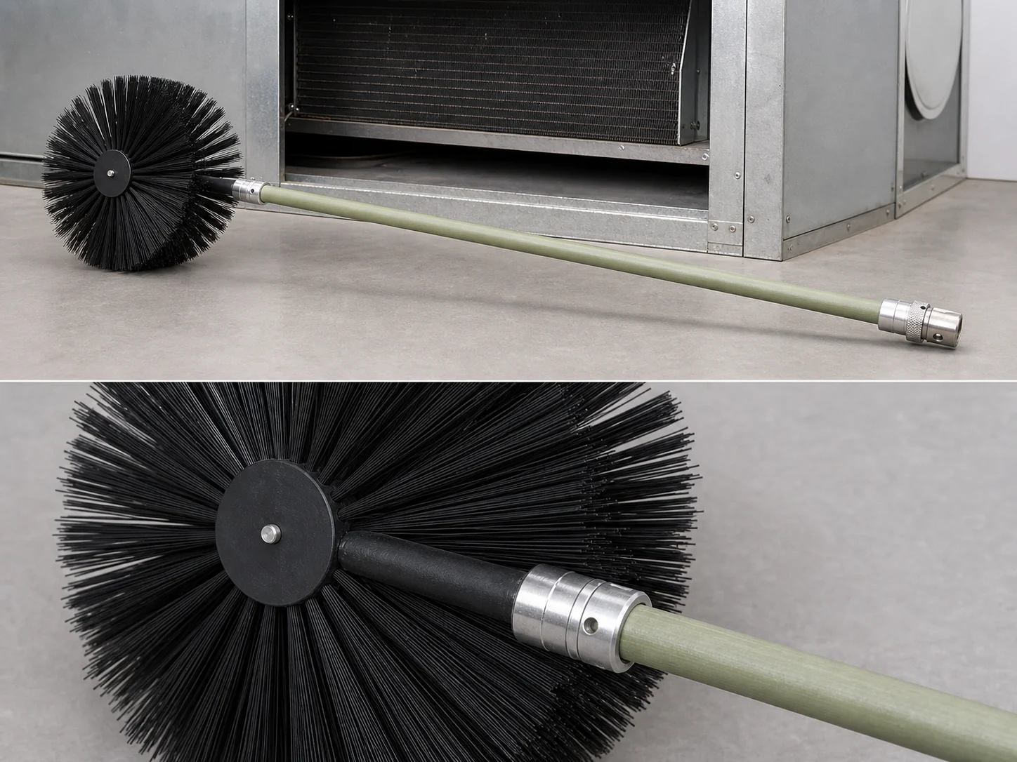 200mm PA66 Large Duct Brush