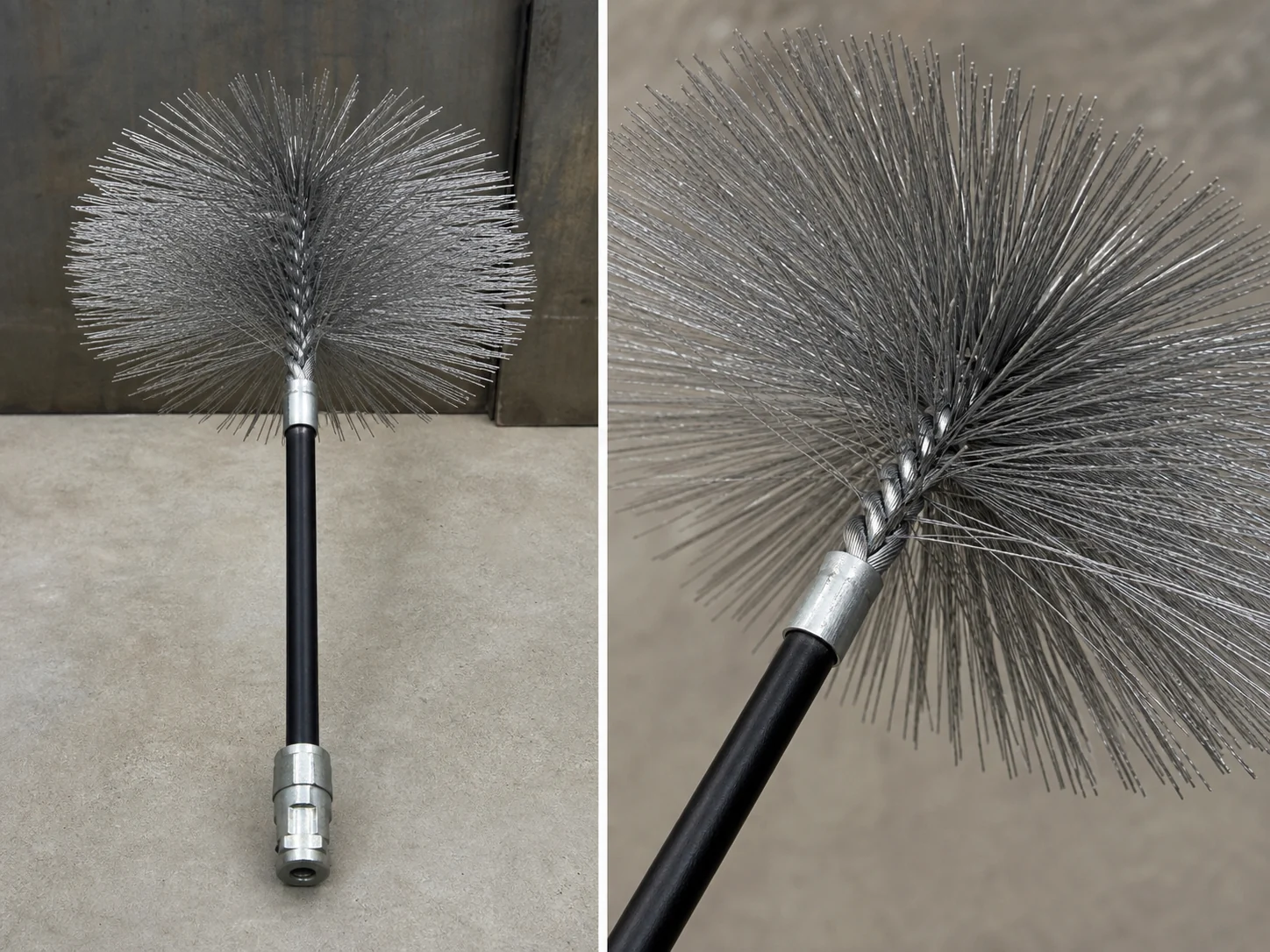 250mm Galvanized Industrial Flue Brush