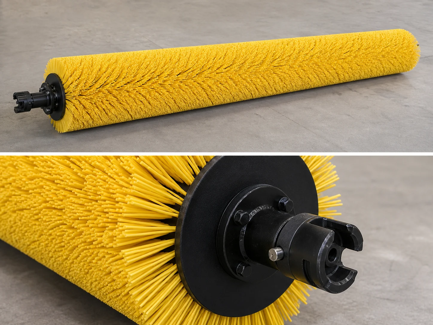 250x2000mm PA66 Road Sweeper Main Brush