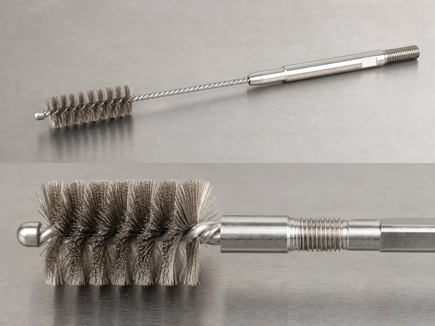 32mm SS316 Heat Exchanger Brush cleaning brush