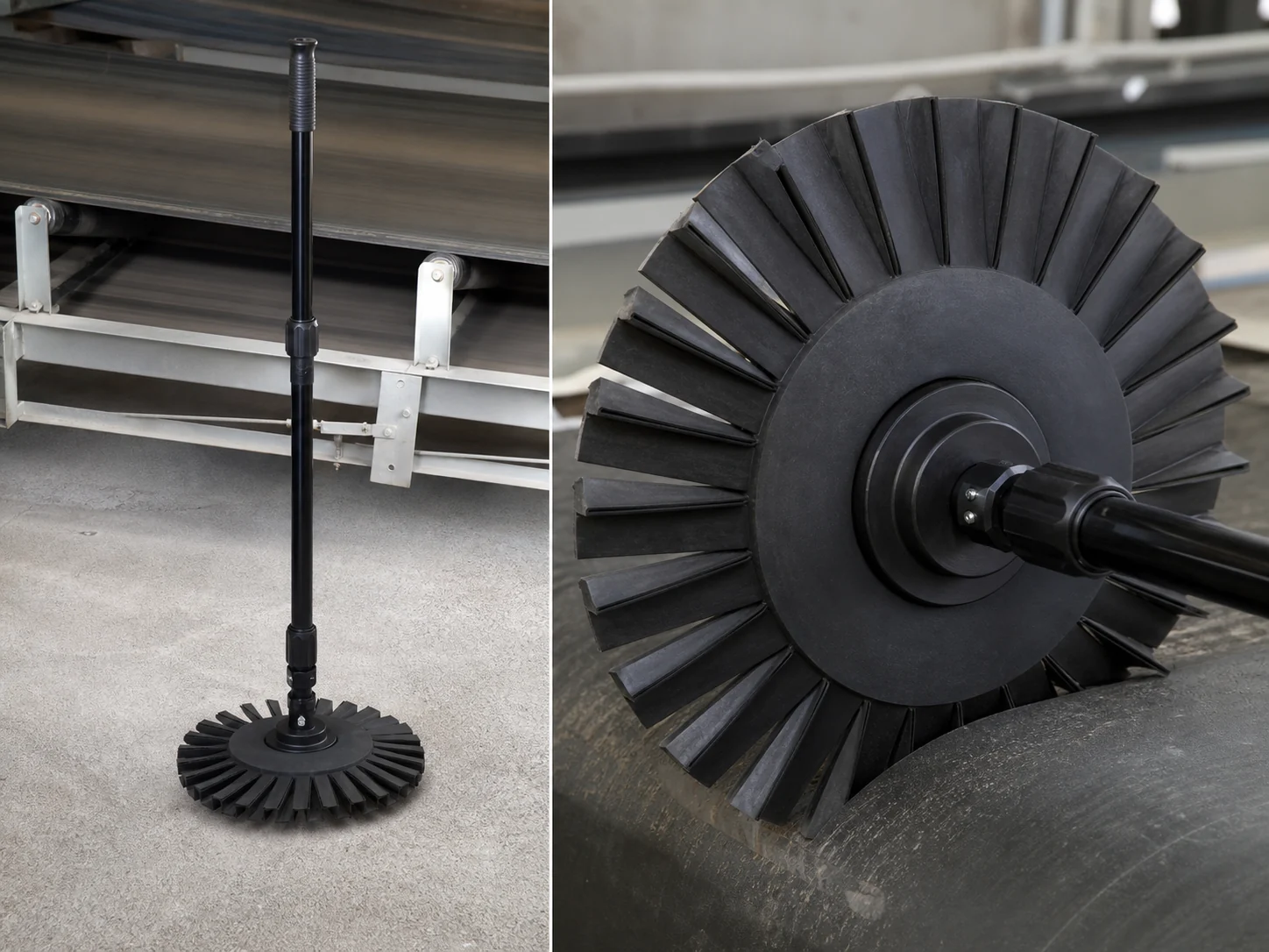 400mm EPDM Wiper Disc Brush