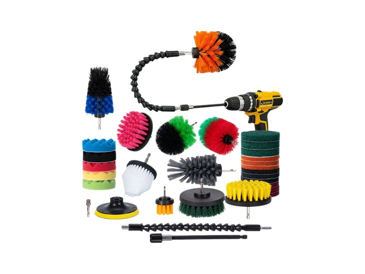 Drill Brush Set cleaning brush
