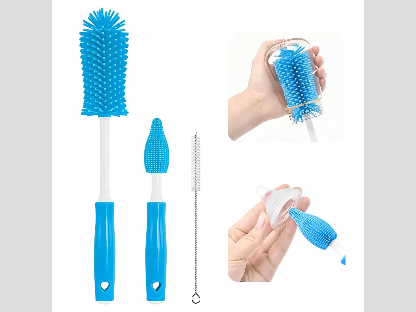 Food Grade Silicone Baby Milk Bottle Nipple Brush