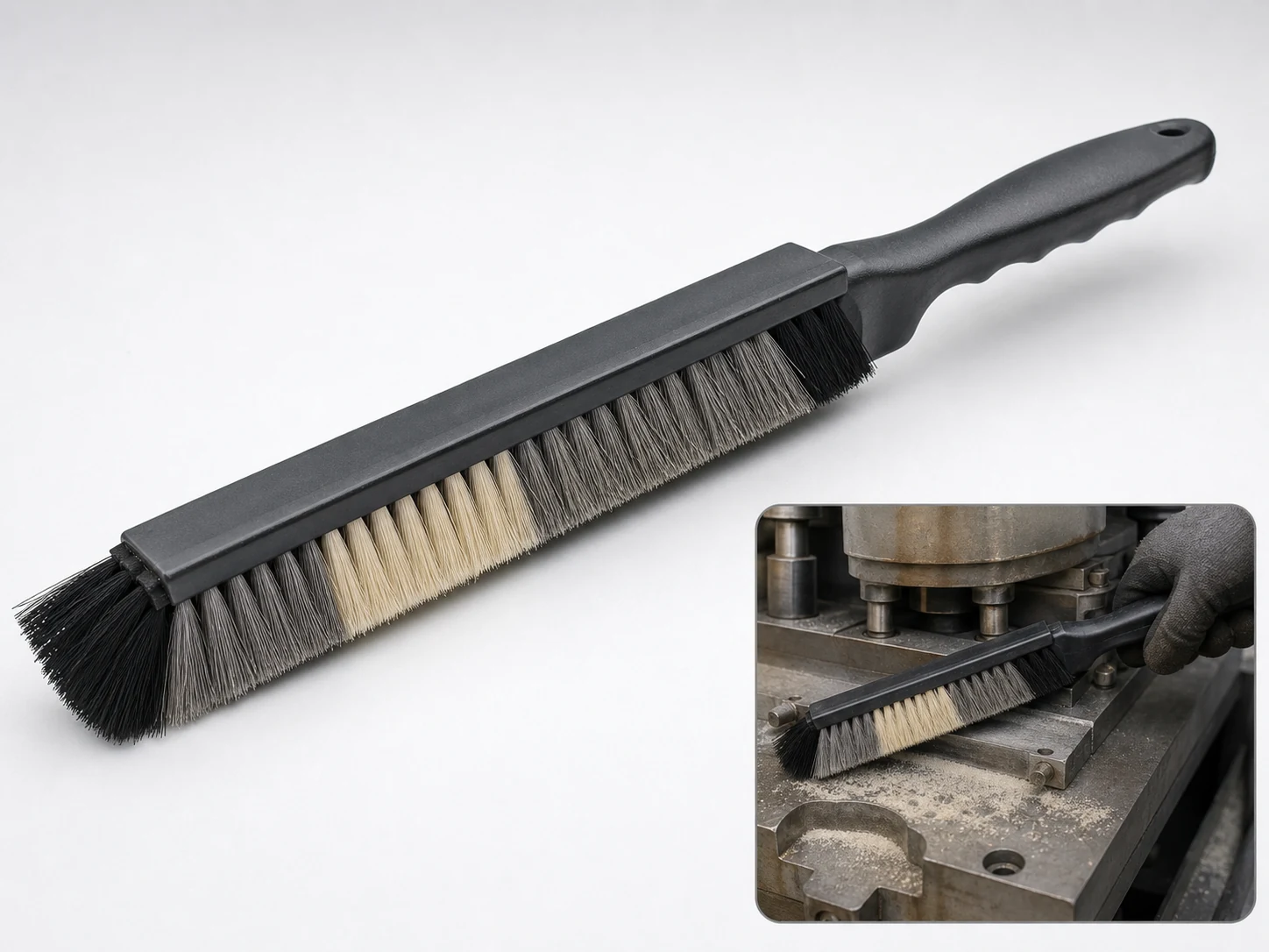 Powder Press Cleaning Brush