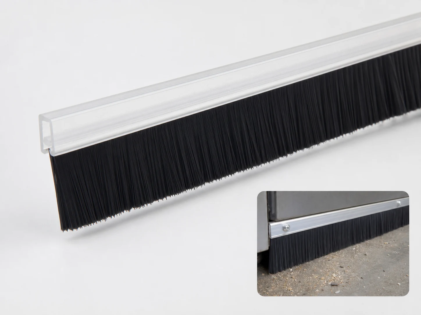 PVC Strip Brush Dust Removal Plastic