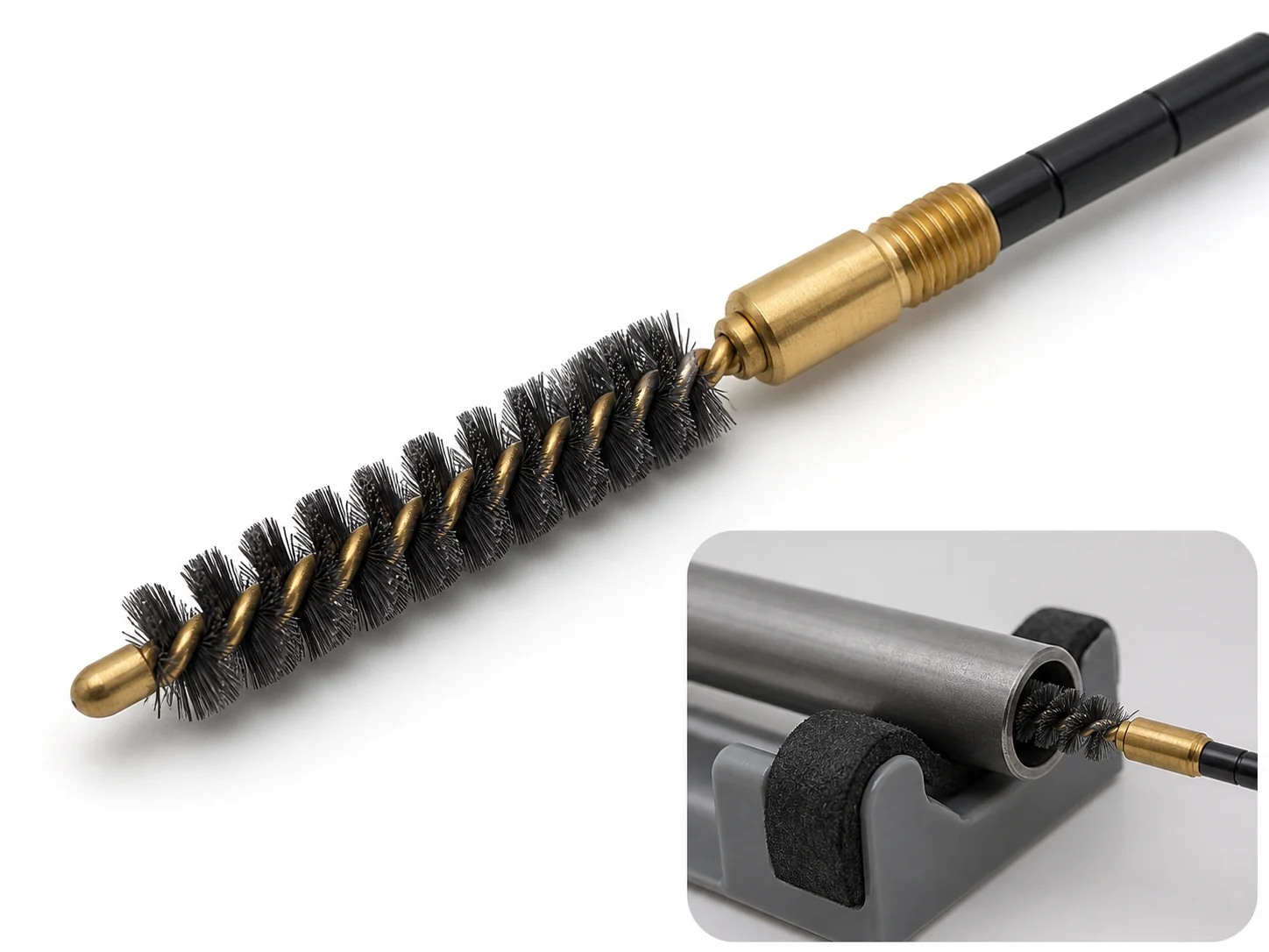Regulated Firearm Bore Cleaning Brush