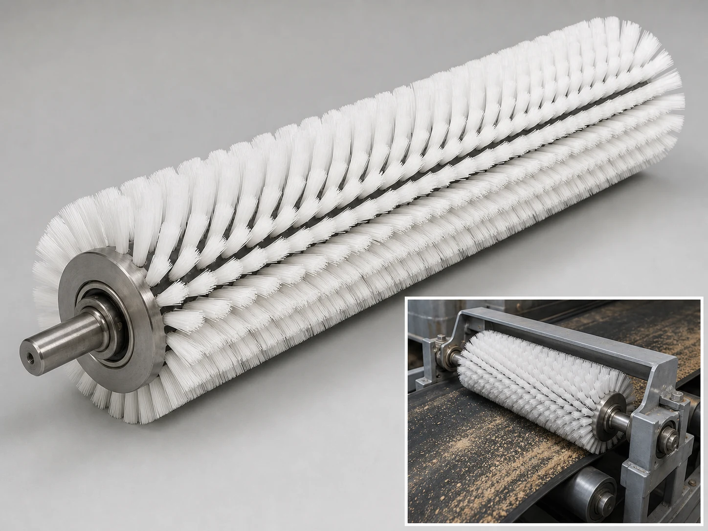 Roller Brush Conveyor Belt cleaning brush