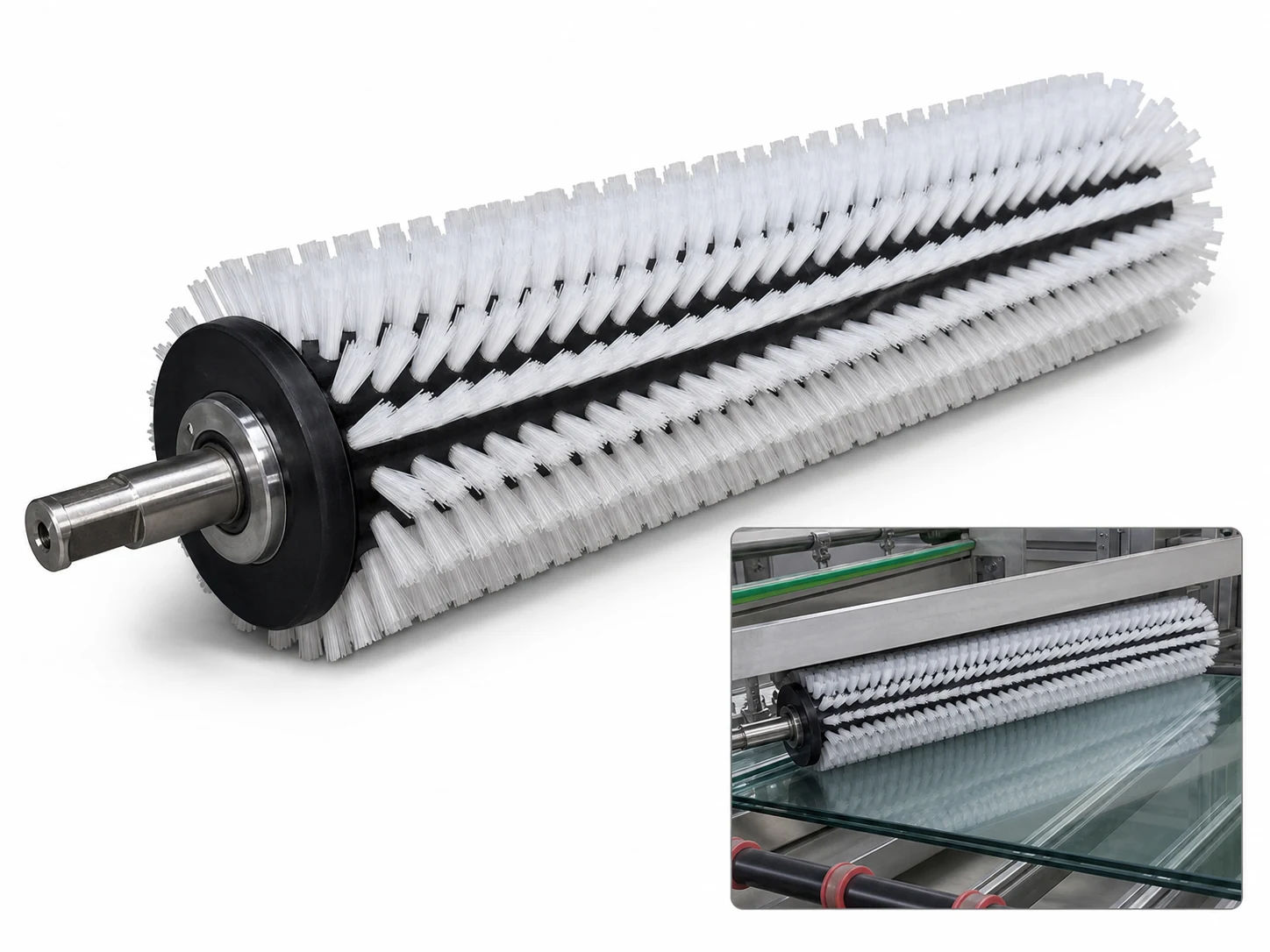 Roller Brush Glass Conveyor cleaning brush