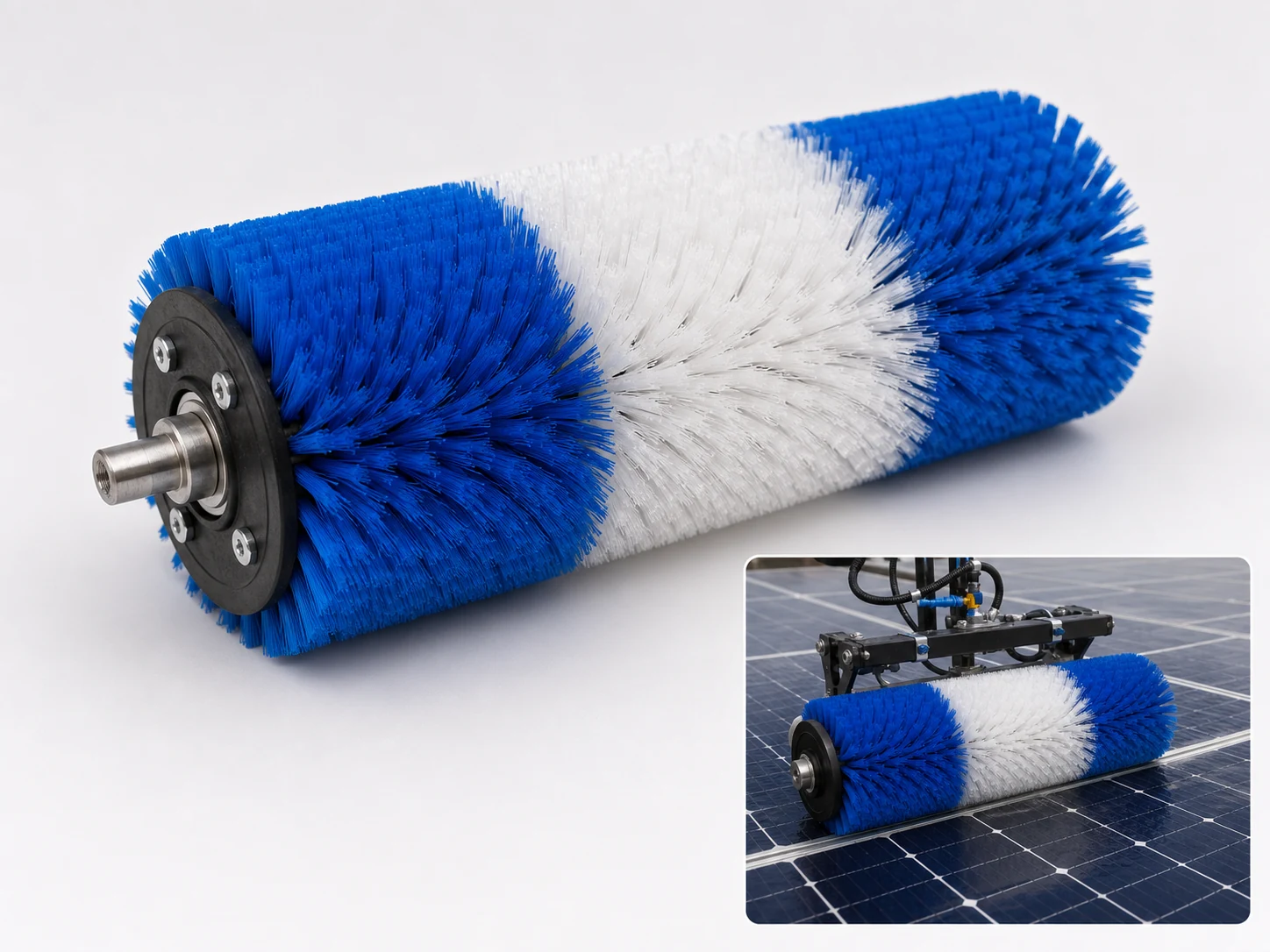 Roller Brush Glass Solar Panel