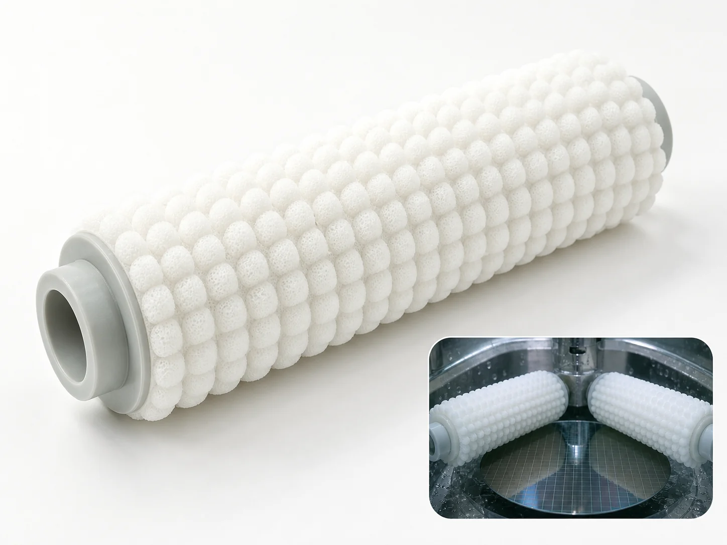 Semiconductor Wafer PVA Cleaning Brush Roller