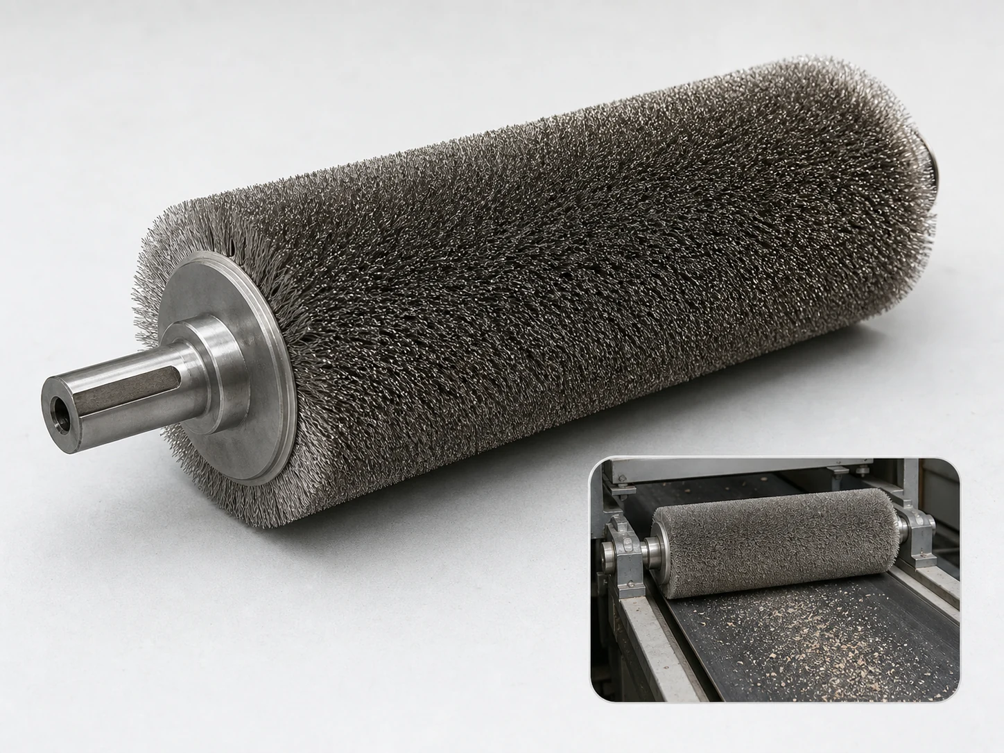 Steel Wire Brush Roller cleaning brush