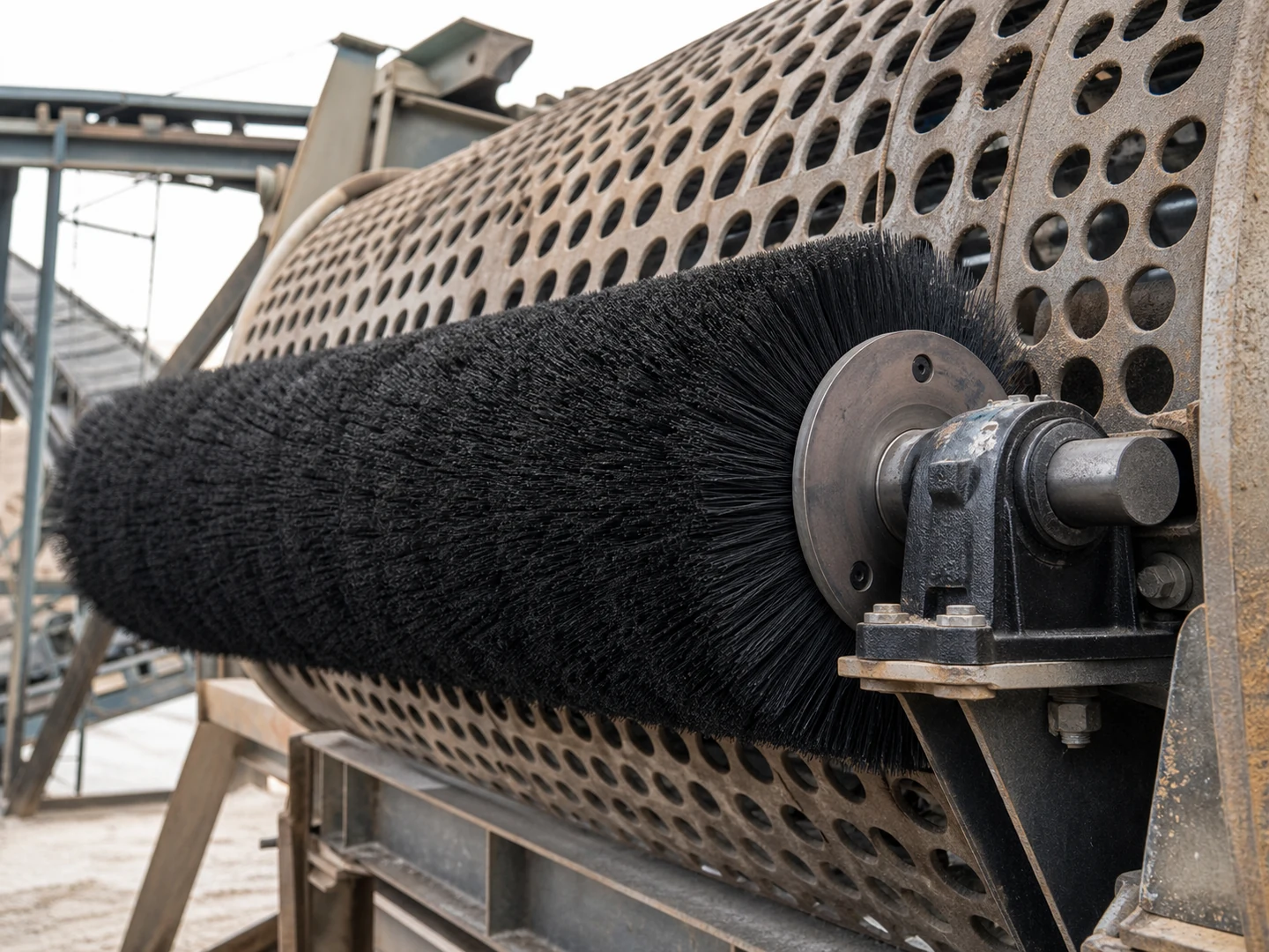 Trommel Screen Brush cleaning brush