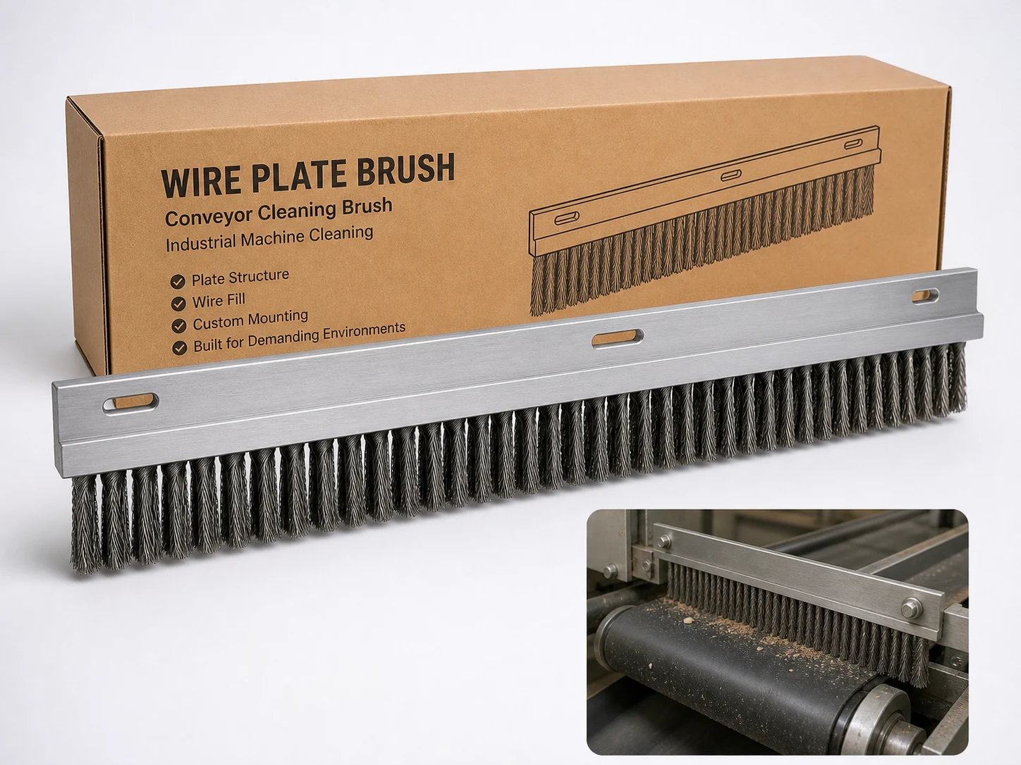 Wire Plate Brush Packaging cleaning brush
