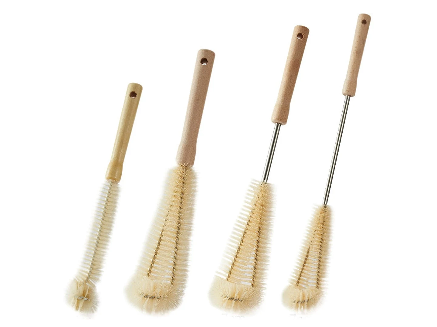 Wooden Long Handle Bottle Brush Cleaner